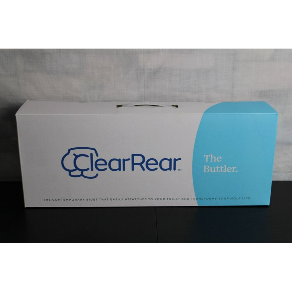 Clear Rear Bidet Attachment - Dual Nozzle W/Adjustable Water Pressure - NEW